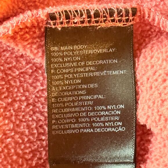 The North Face TKA Kataka 1/4 Zip Cropped Fleece Women's Sweater Faded Rose S - Picture 6 of 7